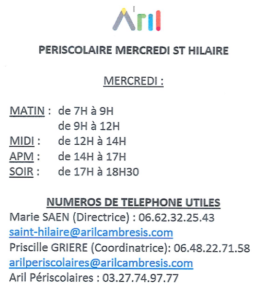 Aril mercredi